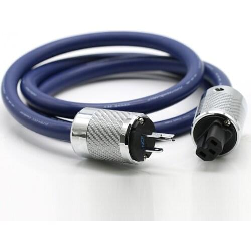 Hi-End 3TS20 OCC Audiophile US version AC Power Cord Cable ,HIFI Power Cable, Power line with carbon fiber connector plug