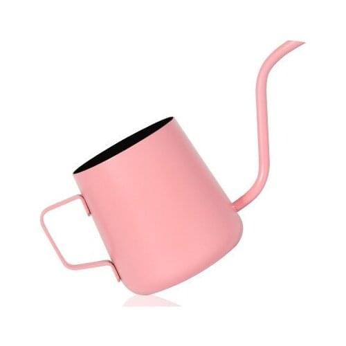 Best Selling Colorful 250ml Hanging Ear Coffee Hand Punch Small Coffee Pot Stainless Steel Fine Mouth Pot Kettle Mouth Hand Pot