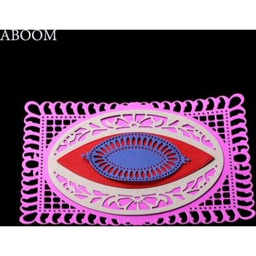 ABOOM Round Metal Cutting Dies Scrapbooking New Arrival Die Cutting Metal For Scrapbooking Decoration Rectangle Craft Dies