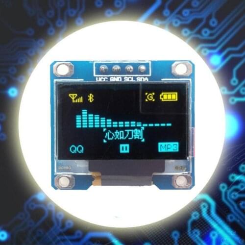 1pc 128*64 Digital LED Display Module For 51 Series Four 2 Pack / Board Serial Driver STM32 CSR MSP430 Series IC P1M1