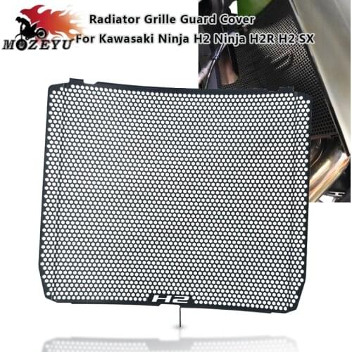 New black For Kawasaki Ninja H2 SX Performance/Tourer Ninja H2 H2R H2 SX SE 2015-2020 Motorcycle Radiator Grille Guard Cover