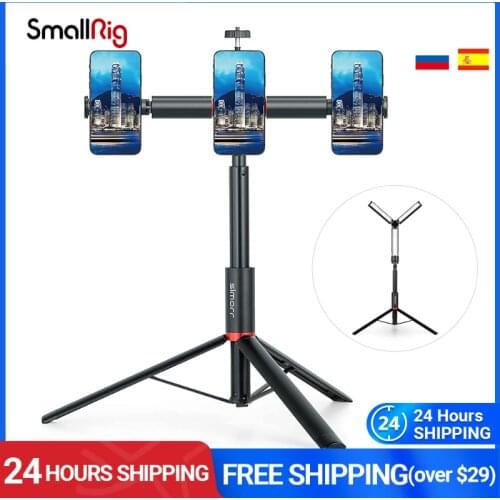 SmallRig Portable Wireless Selfie Stick Bluetooth Compatible Foldable Mini Tripod For IPhone /Huawei Remote Control Tripod 3375