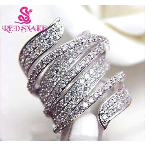 Кольца с фианитами для женщин RED SNAKE China At AliExpress