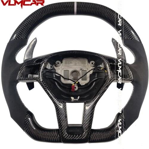 Custom Carbon Fiber Steering Wheel For BenzA45, C43 C63 E63 GT S63 GLE63 GLC63 G63 CLS63 X156 X204 C117, X117 W204