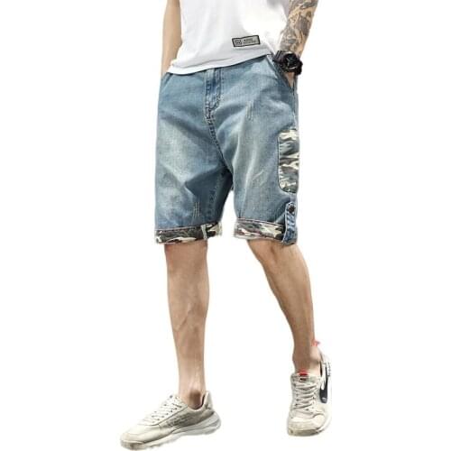 Mens Casual Shorts Summer New Of Thin bull-puncher Knickers Male Fashion Loose wide-legged Pants Trousers 5 Points