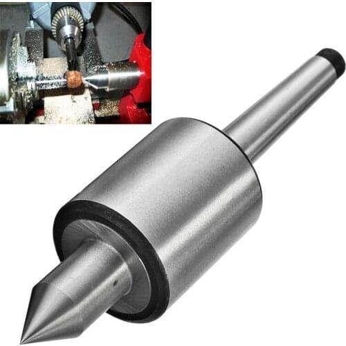MT1 Precision Live Center Morse Taper Triple Bearing Steel Lathe Arbor Machine Revolving Tool for High Speed Turning CNC Work