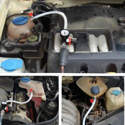 Car Cooling Radiator Pressure Tester Water Tank Detector Checker Tool Repair Kit