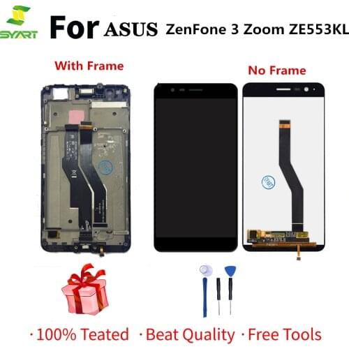 LCD Display For ASUS ZenFone 3 Zoom ZE553KL Touch Screen Digitizer Assembly Replacement With Frame For ASUS Z01HDA LCD