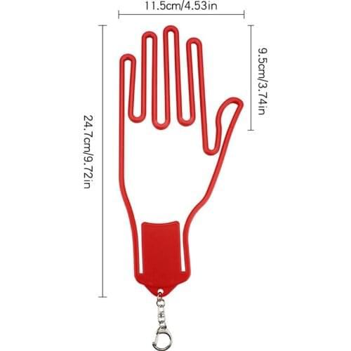 Stylish Golf Gloves 1 Pcs Golf Glove Holder With Key Chain Plastic Glove Rack Dryer Hanger Stretcher 8 Colors Accessories