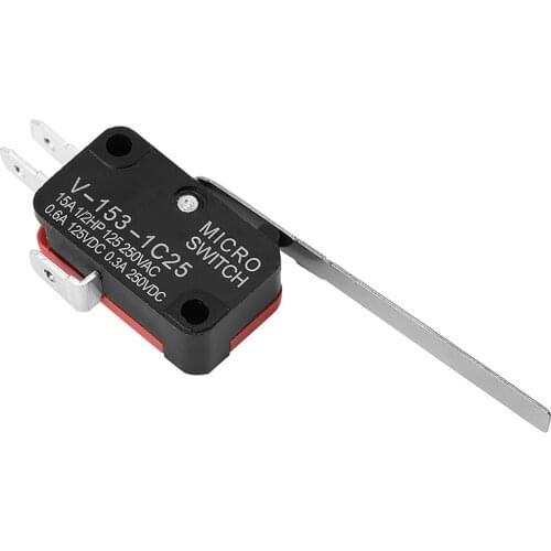 10pcs V-153-1C25 Limit Switch Long Straight Hinge Lever Type SPDT Micro Switch For Electric Instrument Measuring Appliance