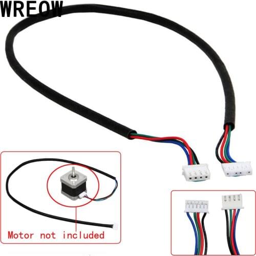 100cm Plastic 4-wire Stepper Motor Cable Shaft for NEMA17 Shaft For 5mm CNC White Terminal For Stepper Motor 3d Printer