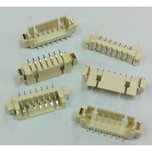 1000pcs JST 1.25 2/3/4/5/6/7-pin Female Connector Stand Stick The Patch Connector Stand Paste-Type Model