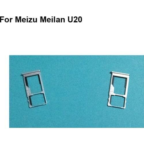 2PCS For Meizu Meilan U20 New Tested Good Sim Card Holder Tray Card Slot For Meizu Mei lan U 20 Sim Card Holder MeilanU20