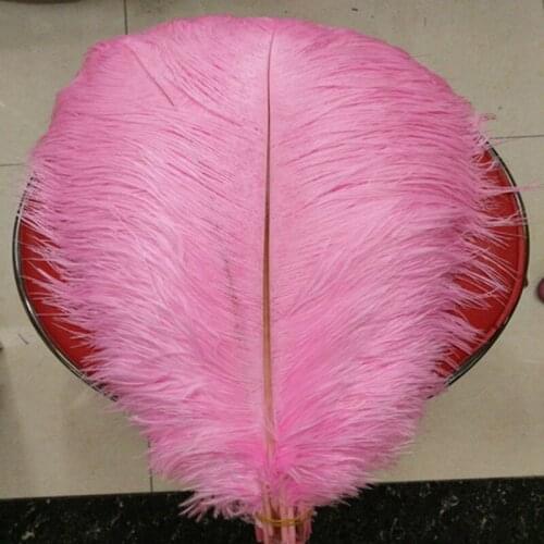2016 50 pcs pink ostrich feathers.High quality ostrich plumage 45-50cm 18-20 inches headwear performance plume decoration
