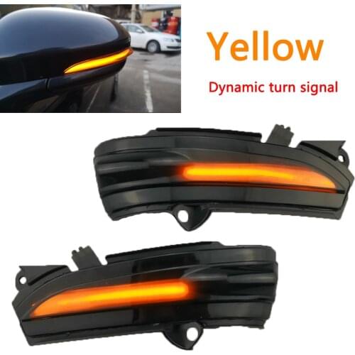 2X For FORD MONDEO MK5 2014-2019 MK V 5 LED Side Wing Dynamic Turn Signal Light Rearview Mirror Indicator car accessories