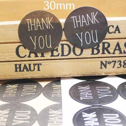 300pc round black thank you jewelry labels multi styles DIy handmade jewelry packing labels custom cost extra