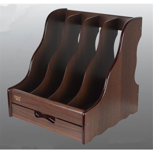 DIY 4 Layer wood File Tray File Document Holders Desk Set Book Holder Bookend Organizer Office School Supplies Desk Accessories