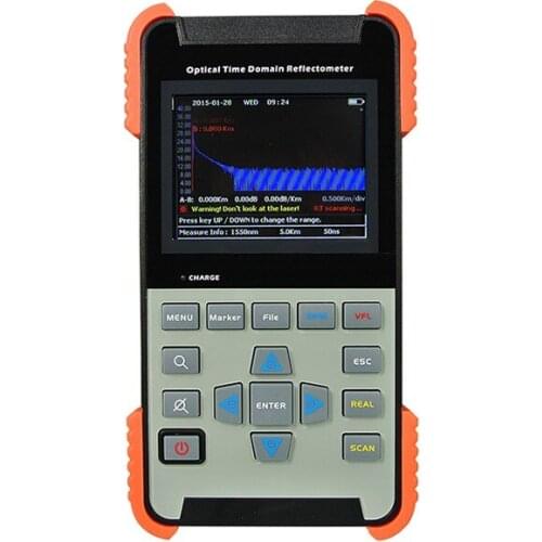 AOR500-C 36/34dB 1310nm/1550nm SM Fiber Optic OTDR Tester Optical Time Domain Reflectometer