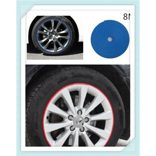 Car 8M rubber strip personality color wheel protection decoration with tire stickers for Renault Latitude Laguna Frendzy DeZir