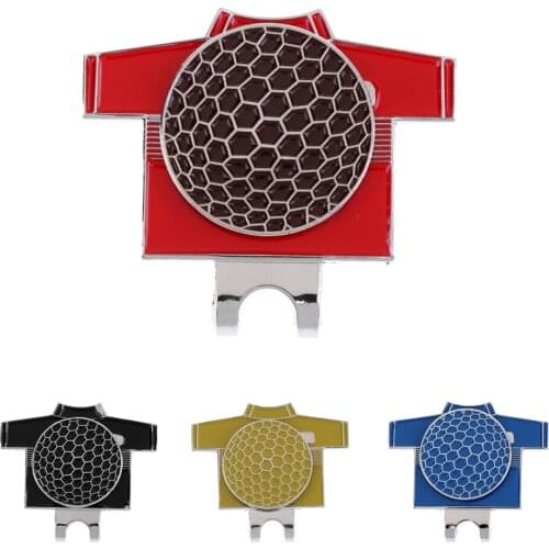 Alloy Golf Suit Design Golf Ball Marker W/ Hat Clip Golfer Gift