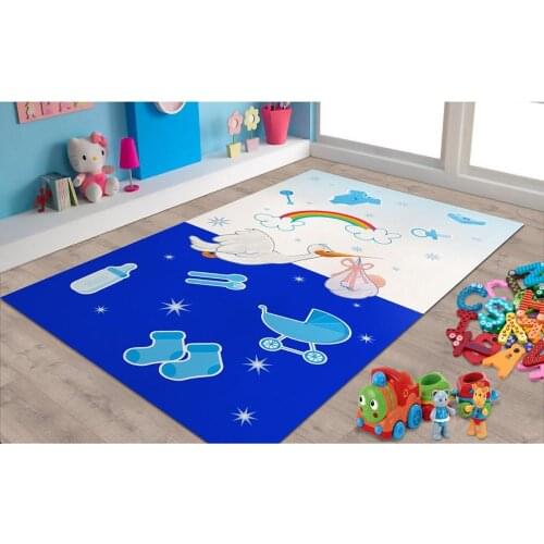 Welcome Home Baby Patterned Carpet ,Non Slip Floor Carpet,Teens Carpet,Kids Carpet,Turkish Rug