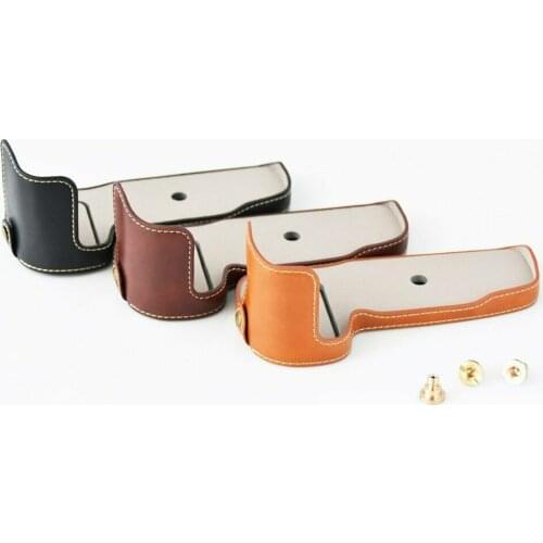 Pu Leather Case Camera Bag Bottom Protective Half body set Cover Grip Base For Nikon Z6 Z7 Camera Bag