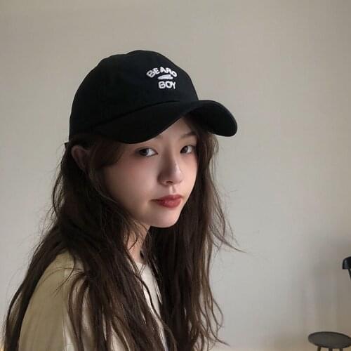 Baseball Cap Women Fashion Cotton Hats Autumn Alphabet Embroidery Baseball Cap Mens Wild Adjustable Sun Hat Sports