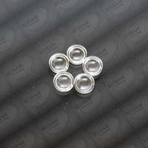10pcs Planno-Convex Coated Glass Focal Lens Collimator Lens Collimating for Red Green Blue RGB Laser Diode M7*5.5*0.5mm
