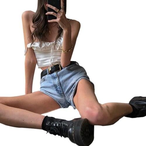 Summer Women Casual Vest Tops Tanks Ladies Milkmaid White Black Solid Color Camisole Shirts