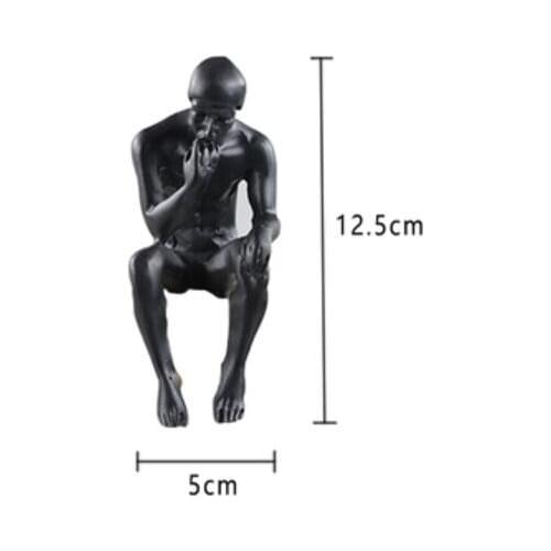 Mongoose with Jewel model room black Figure Decoration living room study desk bookcase wine cabinet decoration