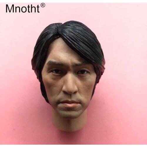 Mnotht 1:6 Scale King of Comedy Stephen Chow Head Sculpt Model Asian Famous Star Head Carving Model Hobbies Collections m3