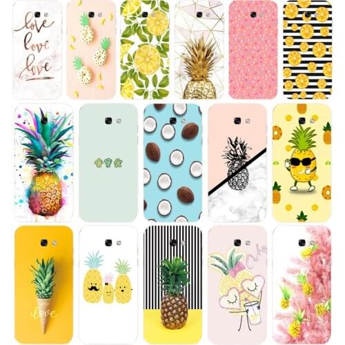 55 Pineapple Soft Silicone Tpu Cover phone Case for Samsung Galaxy A5 2015 2016 A7 2017 A8 Plus A9 2018 A80