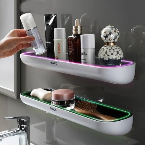 ONEUP Bathroom Shelf Wall Mounted Shampoo Shower Shelves Holder Kitchen Storage Rack Organizer Towel Bar Bathroom Accessories