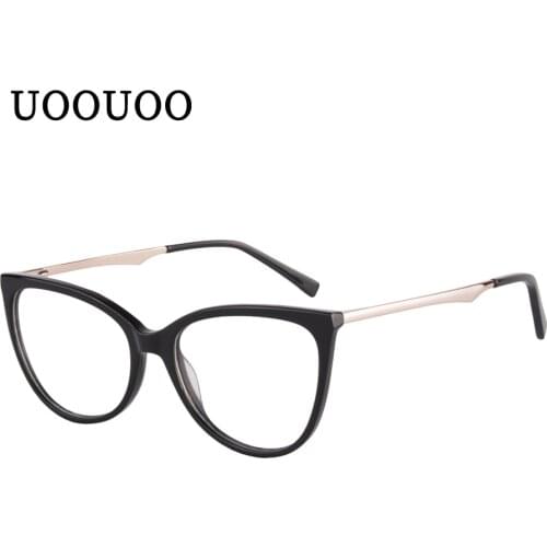UOOUOO anti blue ray glasses spectacle glasses women acetate optical frame fashion eyewear glasses women Am66