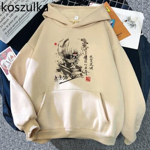 Tokyo Ghoul Hoodies Japanese Anime Manga Harajuku Fleece Hoodie Women Kawaii Sweatshirt Female Streetwear Hooded Dropshipping