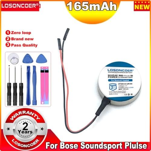 Original LOSONCOER LIR1654 CP1654 A3 165mAh Battery For Bose Soundsport Plulse Wireless Bluetooth Headset