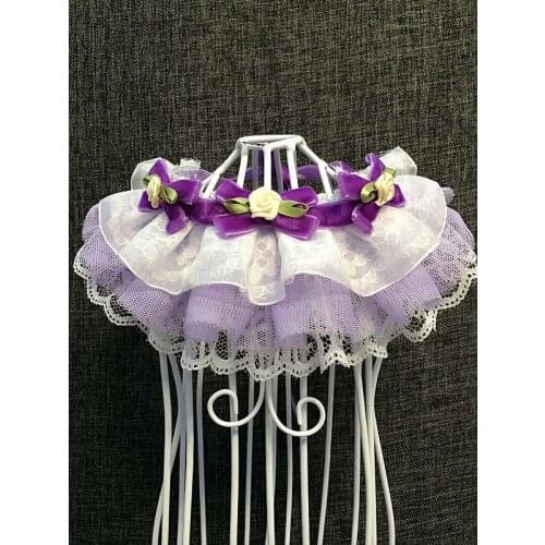 Pet Dog Cat Collars Bib Bow Handmade Collars For Small Puppy Dogs Jewelry Lace Flower Necklace Collar Dog Goods Accessories