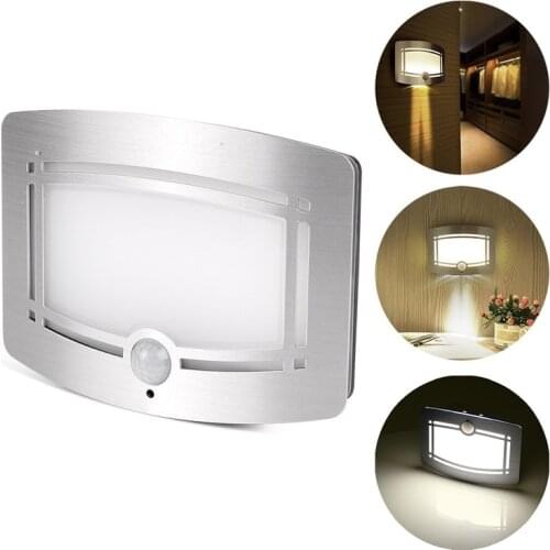 Battery Operated 10 LED Wall Mounted Motion Sensor LED Night Light Super Bright Reading Light