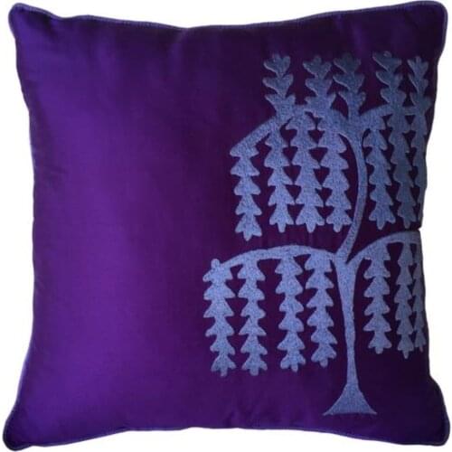 Cushion Home Decor 100 Silk Ornamental Handmade Embroidered Design Award Winner Turkey Anatolian Motifs Decoration Pillow