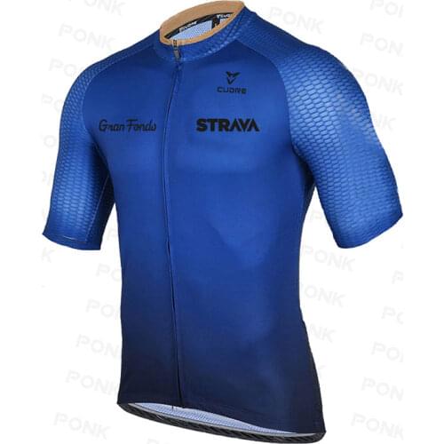 Pro Cycling Jersey 2021 STRAVA Short Sleeve Mountain Bicycle Cycling Clothing Quick Dry Breathable MTB Bike Team Cycling Clothes