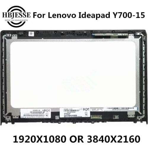 Test well 15.6" For Lenovo Ideapad Y700-15 Y700-15ISK Touch LCD screen LED assembly Y700-15ISK 1920*1080 FHD with Frame