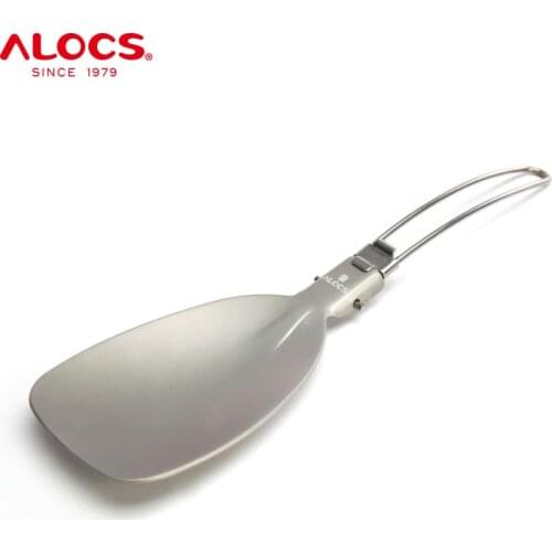 Alocs TW-301 Folding Fry Pan Pancake Kitchen Turner Spatula Outdoor Tableware for Cooking Camping Hiking BBQ Picnic Backpacking