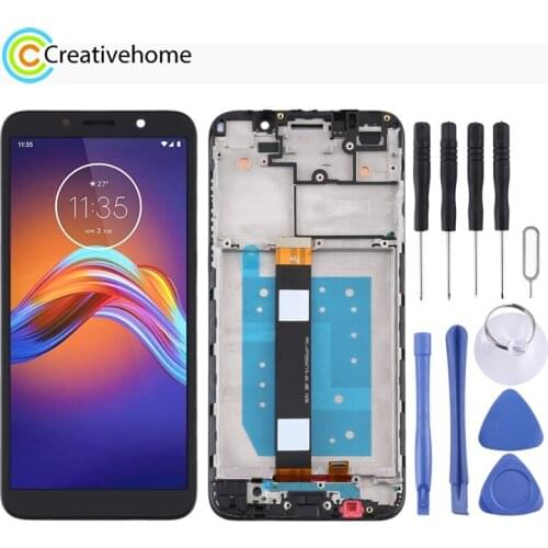 High Quality LCD Screen and Digitizer Full Assembly With Frame for Motorola Moto E6 Play