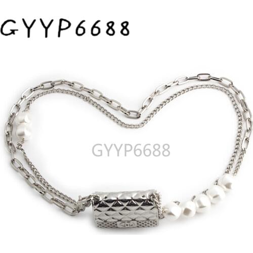 1-5 pieces 1mm 2mm thick Zinc Alloy chains Silver bag chain bag strap for crossbody purse chain with beads