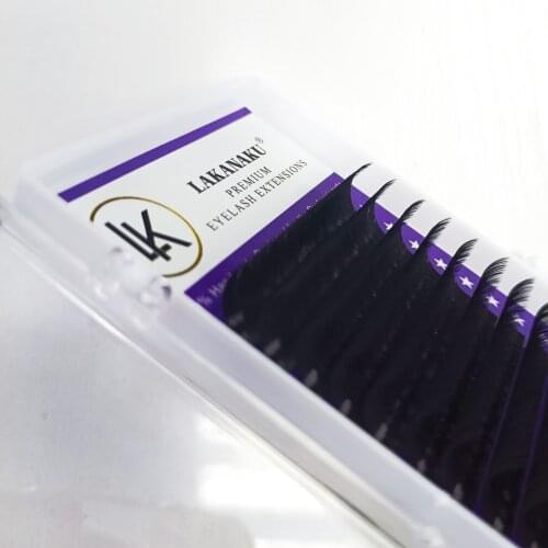 LAKANAKU 16Rows Individual Premium Volume Eyelashe Matte Mink Lashes Tray Mega Eyelashes Extension Supplies Private Label Vendor