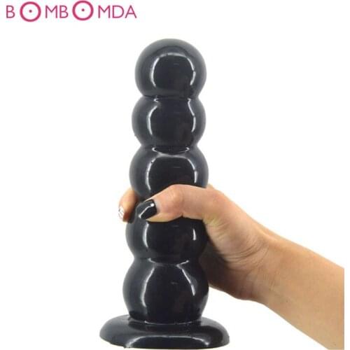 19.9cm Big Dildo Beads Anal Plug Erotic Anus Artificial Penis Masturbation Butt Plug Stuffed Stopper Sex Products For Men Women