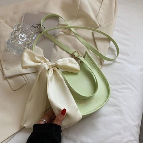 2021 Retro Small Handbags For Women High Quality Soft Leather Small Shoulder Bag Designer Brand Bowknot Crossbody Bag