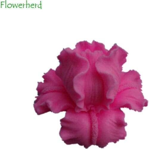3D Iris Soap Molds Iris Orchid Flowers Silicone Soap Making Molds Tools Handmade Craft Resin Candle Sugar Cake Mold