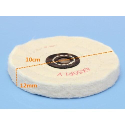 4 inch Buffing Polishing Wheel 1/2 inch Arbor Buffer Polish White Round Wheel 50 Play Home Polishing Tool Tools Drill Polishing