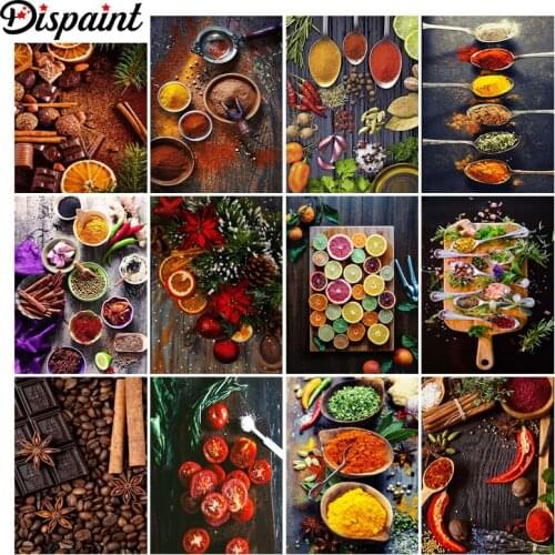 Dispaint Diamond Painting Cross Stitch "Seasoning scenery" Full Square Round Diy 5d Diamond Embroidery Picture Rhinestone Art